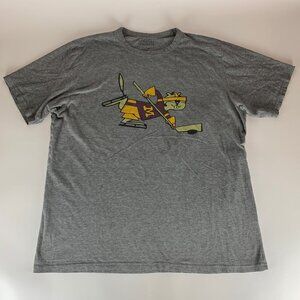 Minnesota Golden Gophers Hockey Retro Gray Signature Concepts Shirt Mens XL READ